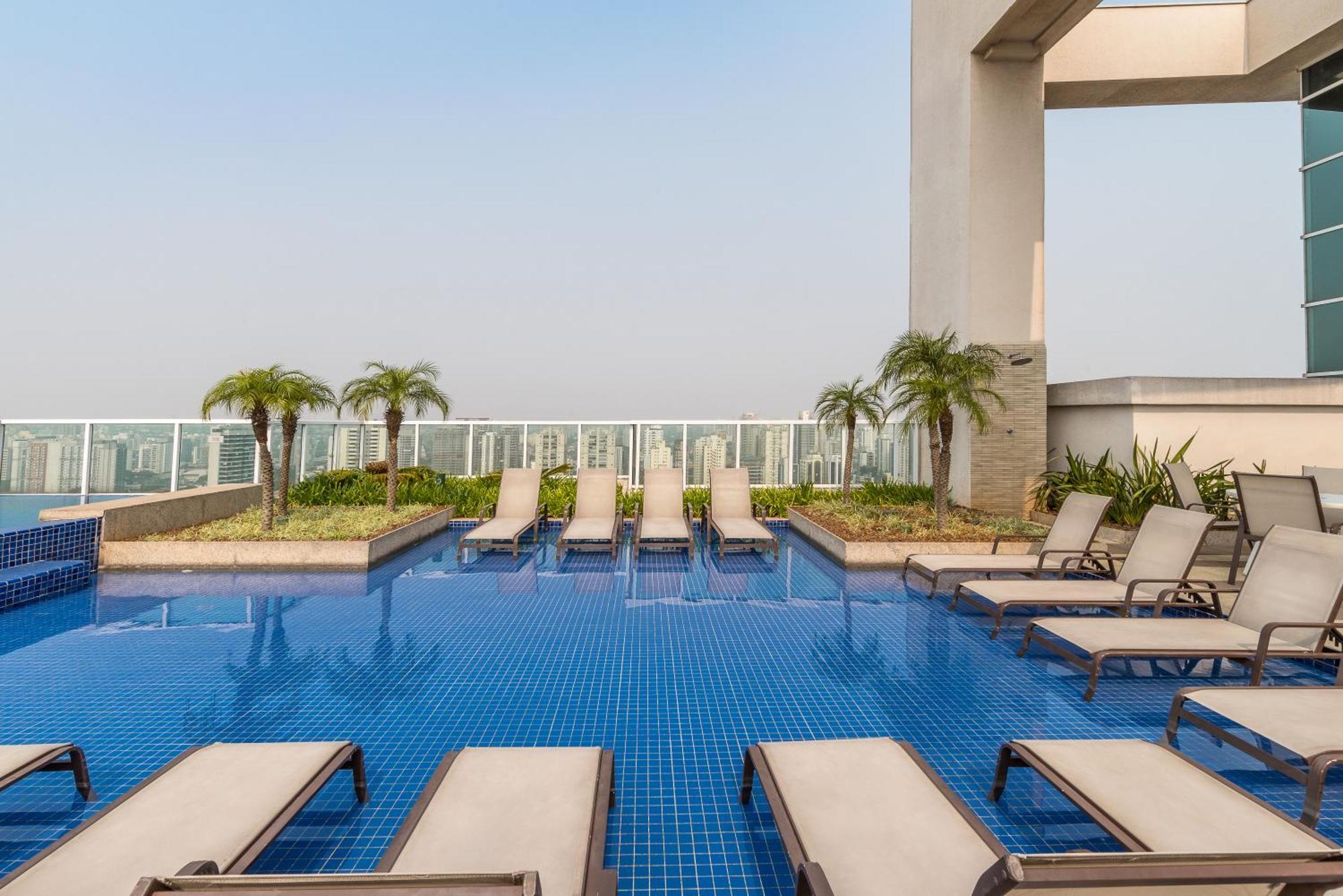 Estilo, Conforto E Vista Panoramica Ideal Para Trabalho Ou Lazer São Paulo Ngoại thất bức ảnh
