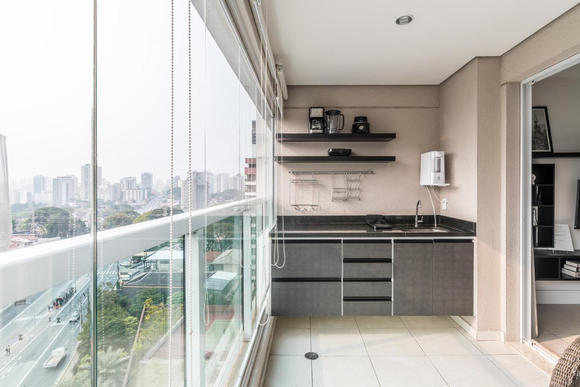 Estilo, Conforto E Vista Panoramica Ideal Para Trabalho Ou Lazer São Paulo Ngoại thất bức ảnh